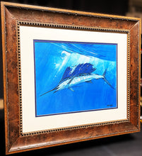 Load image into Gallery viewer, Al Barnes Marlin And Sailfish Original Acrylic Paintings On Board - Matched Set Of Two - Brand New Super Custom Sporting Frames