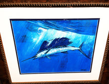 Load image into Gallery viewer, Al Barnes Marlin And Sailfish Original Acrylic Paintings On Board - Matched Set Of Two - Brand New Super Custom Sporting Frames