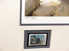 Load image into Gallery viewer, Bob Kuhn 1981 North American Wild Sheep Foundation Stamp Print With Double Stamps - Brand New Custom Sporting Frame