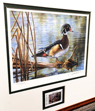 Load image into Gallery viewer, Bruce Miller 2007 Texas Waterfowl Duck Stamp Print With Stamp - Brand New Custom Sporting Frame