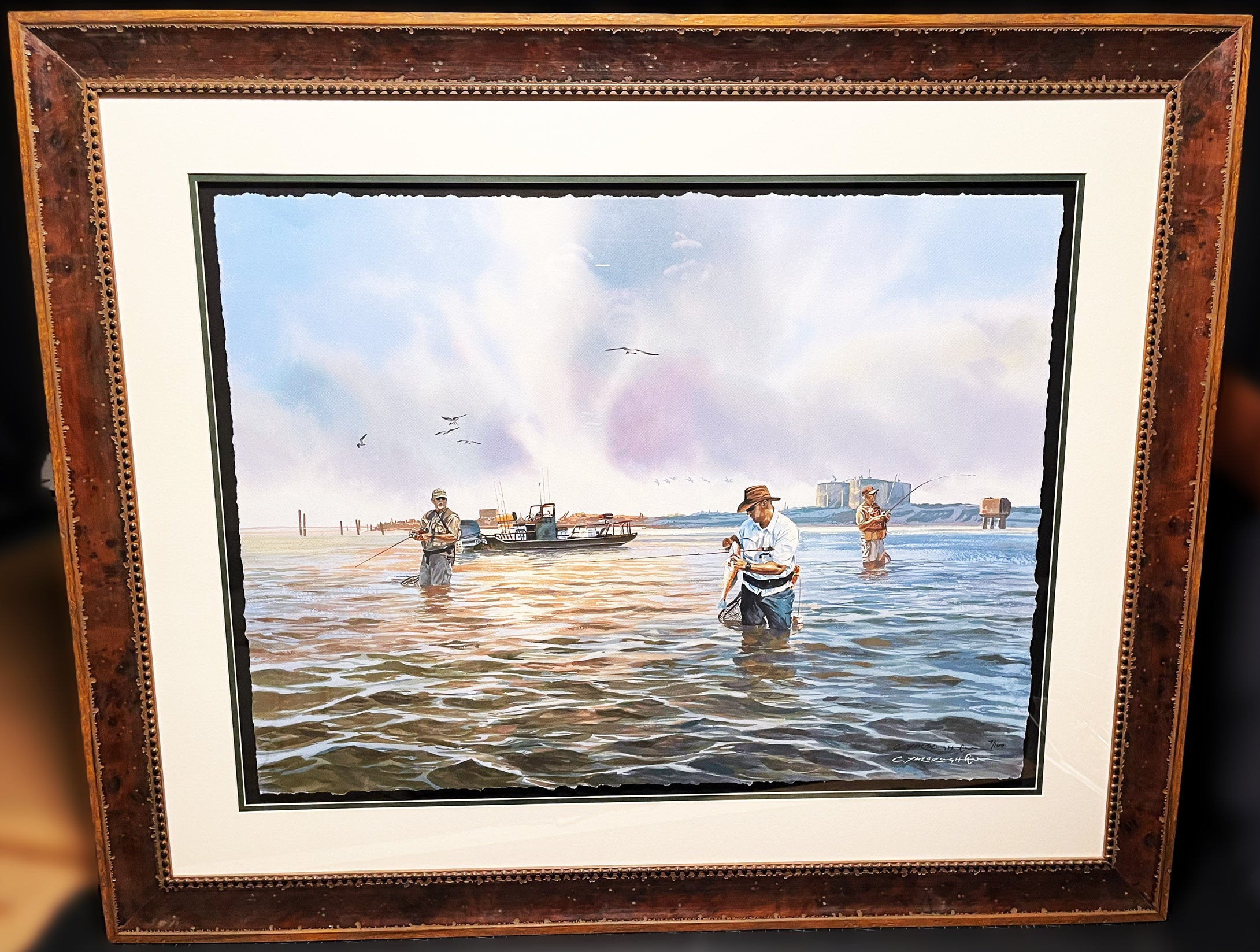 Chance Yarbrough Three Generations At The Tanks GiClee Full Sheet - Brand New Custom Sporting Frame