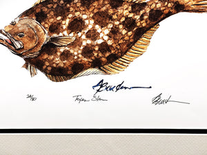 Don Breeden Texas Slam GiClee Quarter Sheet Speckled Trout - Brand New Super Custom Sporting Frame