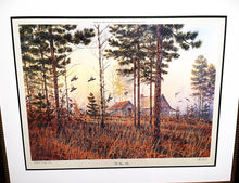 Load image into Gallery viewer, Herb Booth The Home Place Lithograph Bobwhite Quail 1974 - Brand New Super Custom Frame