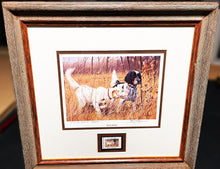 Load image into Gallery viewer, James Killen 1988 Quail Unlimited Stamp Print With Stamp - Artist Proof - Brand New Custom Sporting Frame
