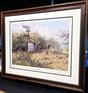 James Robinson Tomorrow's Tale Lithograph Bobwhite Quail - Brand New Super Custom Sporting Frame