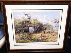 James Robinson Tomorrow's Tale Lithograph Bobwhite Quail - Brand New Super Custom Sporting Frame