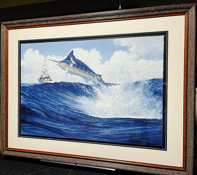 John Dearman Above The Fray Coastal Conservation Association CCA - GiClee Full Sheet - Brand New Super Custom Sporting Frame