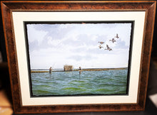 Load image into Gallery viewer, John Dearman Early Autumn Pintails GiGlee Full Sheet By The Texas Oilman&#39;s Charity Invitational Fishing Tournament Year 2024 - Artist Proof 1 Of 2 - Brand New Super Custom Sporting Frame