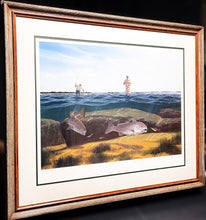 Load image into Gallery viewer, John Dearman Penascal Point &amp; Rocky Slough - Lithograph&#39;s Matched And Paired Set Of Two - Brand New Super Custom Sporting Frames