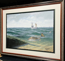 Load image into Gallery viewer, John Dearman Redfish 2008 GiClee Full Sheet - Brand New Super Custom Sporting Frame