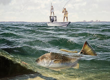 Load image into Gallery viewer, John Dearman Redfish 2008 GiClee Full Sheet - Brand New Super Custom Sporting Frame