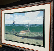 Load image into Gallery viewer, John Dearman Redfish 2009 GiClee Half Sheet - Brand New Super Custom Sporting Frame