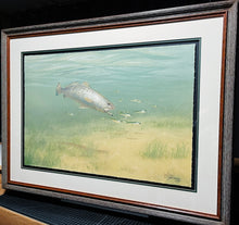 Load image into Gallery viewer, John Dearman Trout 2014 GiClee Full Sheet - Brand New Super Custom Sporting Frame