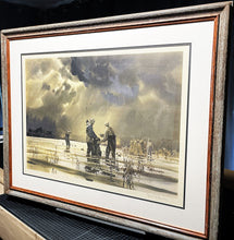Load image into Gallery viewer, John P. Cowan Picking Up Pintails Lithograph Print Year 1969 - Brand New Custom Sporting Frame