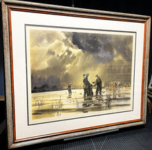 Load image into Gallery viewer, John P. Cowan Picking Up Pintails Lithograph Print Year 1969 - Brand New Custom Sporting Frame