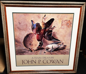 John P. Cowan A Texas Treasure Lithograph Quality Poster Print Framed - Brand New Custom Sporting Frame