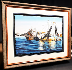 Les McDonald Day Anchor GiClee Artist Proof Number 1 Of 20 - Brand New Custom Sporting Frame