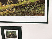 Load image into Gallery viewer, Michael Coleman 1985 Boone And Crockett Club Stamp Print With Stamp - Brand New Custom Sporting Frame