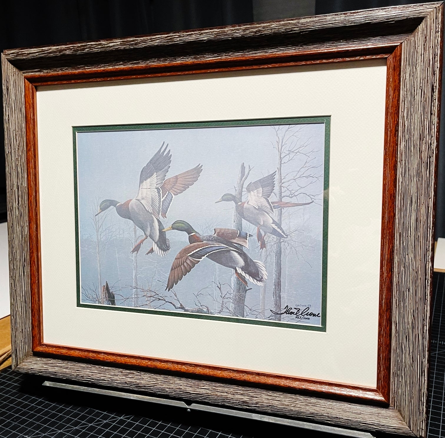 Thompson Crowe  Timber Ghosts - Lithograph Classic Duck 1989 - Brand New Super Custom Sporting FrameFrame