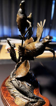 Load image into Gallery viewer, Ronnie Wells Bobwhite Quail Bronze - Very Large Heavy Pre-Owned Mint Custom Solid Cast