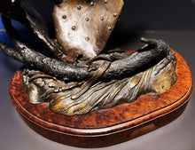 Load image into Gallery viewer, Ronnie Wells Bobwhite Quail Bronze - Very Large Heavy Pre-Owned Mint Custom Solid Cast