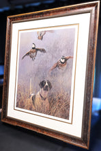 Load image into Gallery viewer, Seerey Lester Flight Path Lithograph Limited Edition Bobwhite Quail Scene - Brand New Super Custom Sporting Frame  ***  CHRISTMAS SPECIAL  ***