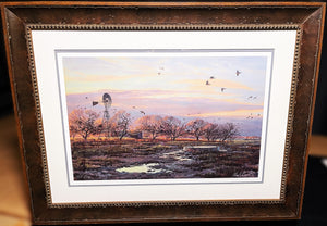 Herb Booth Winter Dove Lithograph - Brand New Custom Sporting Frame