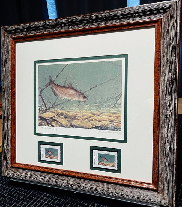 John Dearman 2011 Texas Freshwater Stamp Print With Double Stamps - Artist Proof - Brand New Super Custom Sporting Frame