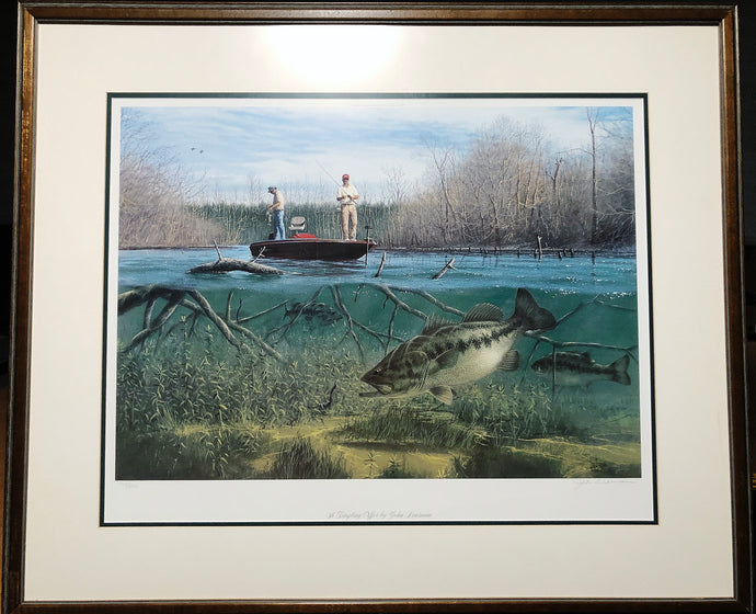 John Dearman Tempting Offer Lithograph - Brand New Super Custom Sporting Frame