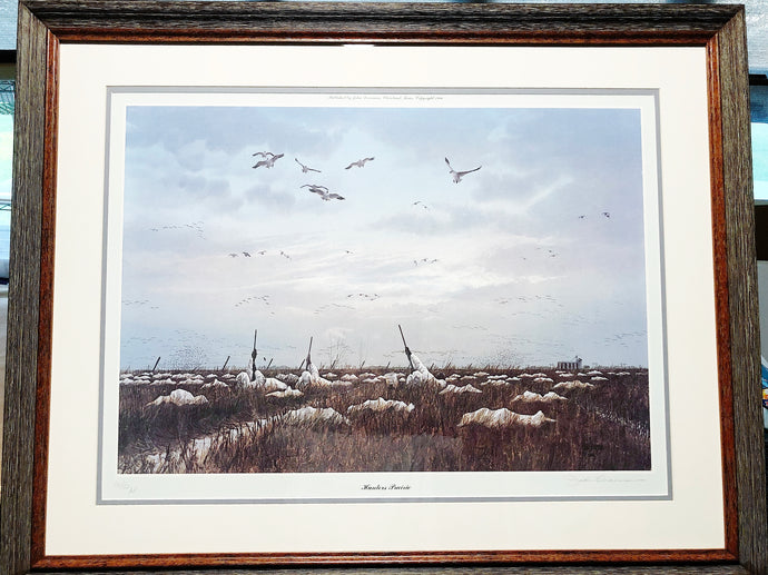 John Dearman Hunters Prairie Lithograph - Artist Proof - Coastal Conservation Association CCA - Brand New Super Custom Sporting Frame