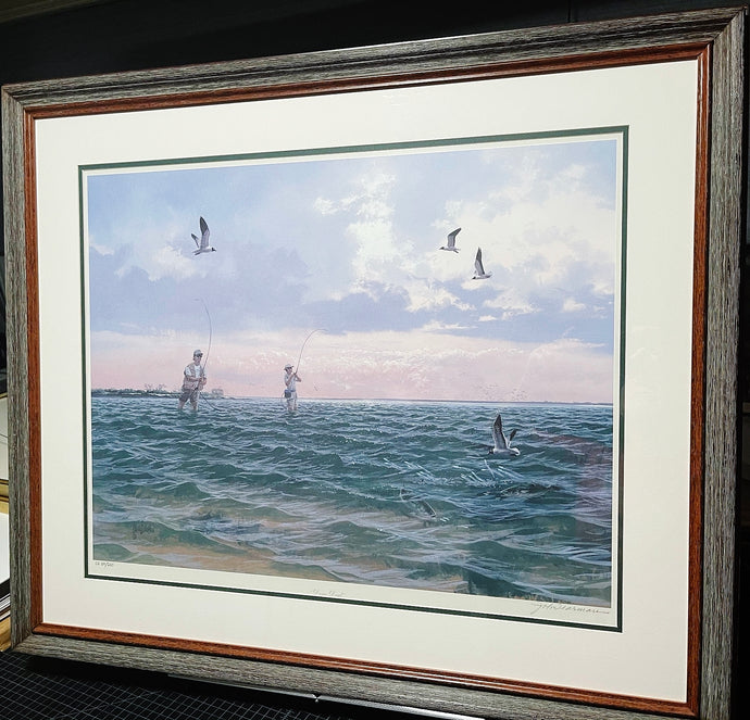 John Dearman Done Deal Lithograph Conservation Edition - Brand New Super Custom Sporting Frame