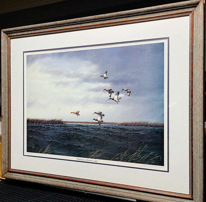 John Dearman Mallards At Round Lake Lithograph Artist Proof - Brand New Super Custom Sporting Frame  ***  CHRISTMAS SPECIAL  ***