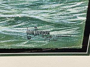 John Dearman Surf Trout GiClee Half Sheet - Brand New Custom Sporting Frame
