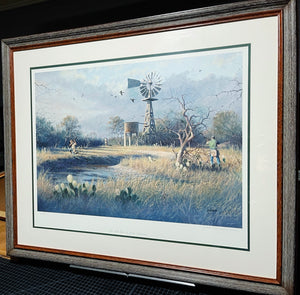 John Dearman The Late Show Lithograph - Brand New Super Custom Sporting Frame