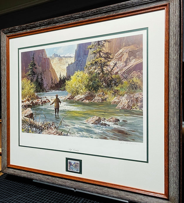 John P. Cowan 1982 Trout Unlimited Lithograph Print - 