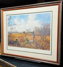 Load image into Gallery viewer, John P. Cowan Cactus Covey Lithograph Year 1988 - Brand New Custom Sporting Frame