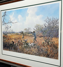 Load image into Gallery viewer, John P. Cowan Cactus Covey Lithograph Year 1988 - Brand New Custom Sporting Frame