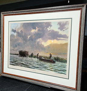 John P. Cowan Early Limits Lithograph Year 1970 - Brand New Super Custom Sporting Frame