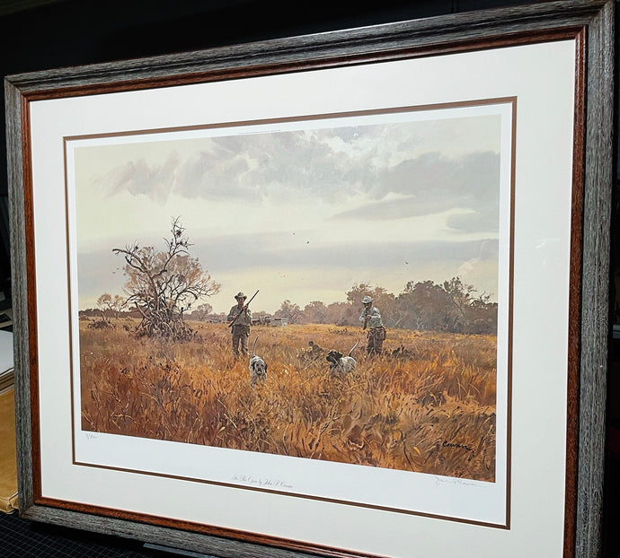 John P. Cowan In The Open Lithograph Year 1990 - Brand New Custom Sporting Frame *** FALL SPECIAL  ***