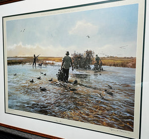 John P. Cowan One More Lithograph Year 1981 - Brand New Custom Sporting Frame