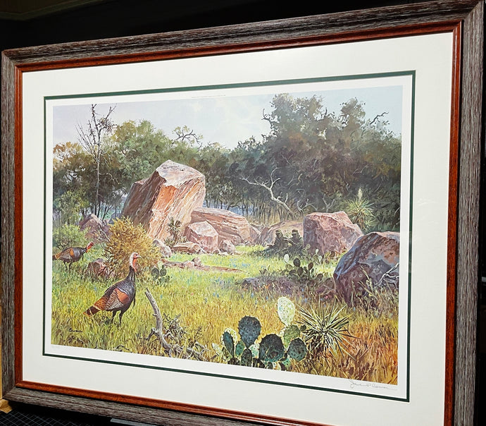 John P. Cowan Tom Foolery Lithograph 1990 - Brand New Custom Sporting Frame