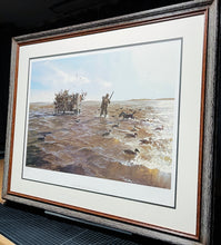 Load image into Gallery viewer, John P. Cowan Windy Morning Lithograph Year 1996 - Brand New Custom Sporting Frame