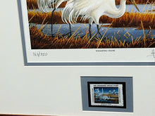 Load image into Gallery viewer, Les Kouba 1982 National Endangered Species Society Stamp Print With Stamp - Brand New Custom Sporting Frame