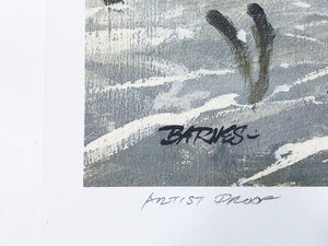 Al Barnes Permit Lithograph Artist Proof - Rare - Brand New Custom Sporting Frame